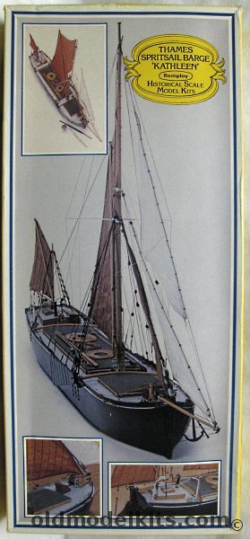 Remploy 1/48 Thames Spritsail Barge 'Kathleen' - 26.5 Inch Long Wooden Ship Model plastic model kit
